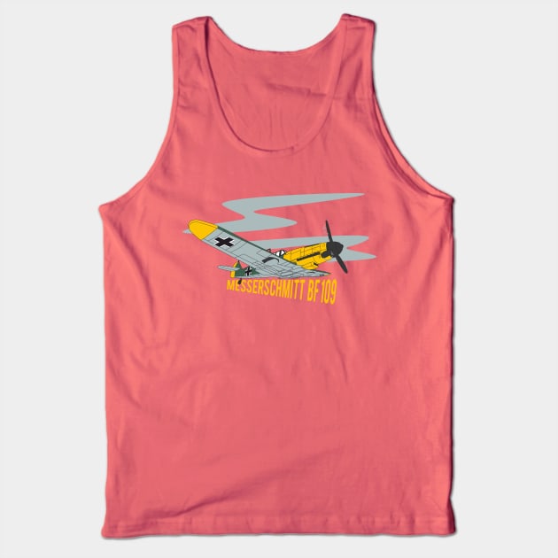 Unique design of Messerschmitt BF 109 Tank Top by FAawRay